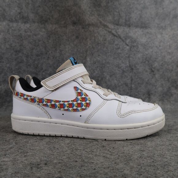 Nike Shoes Kids 2 Sneaker Court Borough Low 2 SE PS Happy Hoops Easy On Athletic - Picture 2 of 13